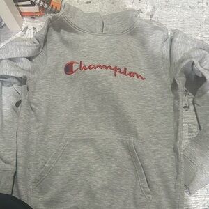 Grey, Champion hoodie, XL kids
